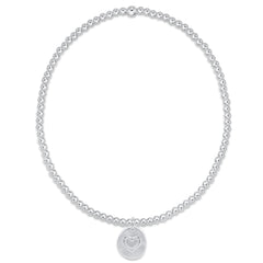 Classic Sterling 2mm Bracelet - Inspire Love Small Sterling Disc