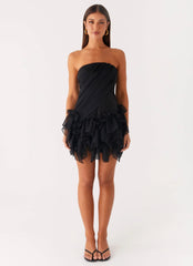 Arabian Nights Mini Dress - Black