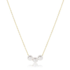 16" Necklace Gold - Joy Pearl