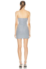Strapless Diamante Mini Dress