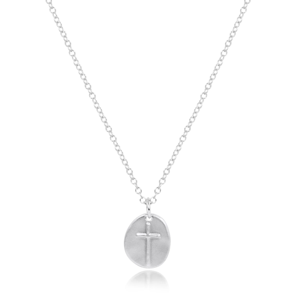 16" Necklace Sterling - Inspire Small Sterling Disc