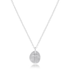 16" Necklace Sterling - Inspire Small Sterling Disc