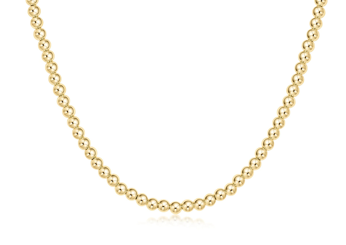 Choker Beaded - Classic Gold 4mm
