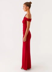 After This Maxi Dress - Raspberry