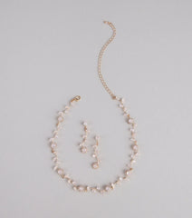 Floral Beauty Necklace And Earrings Set