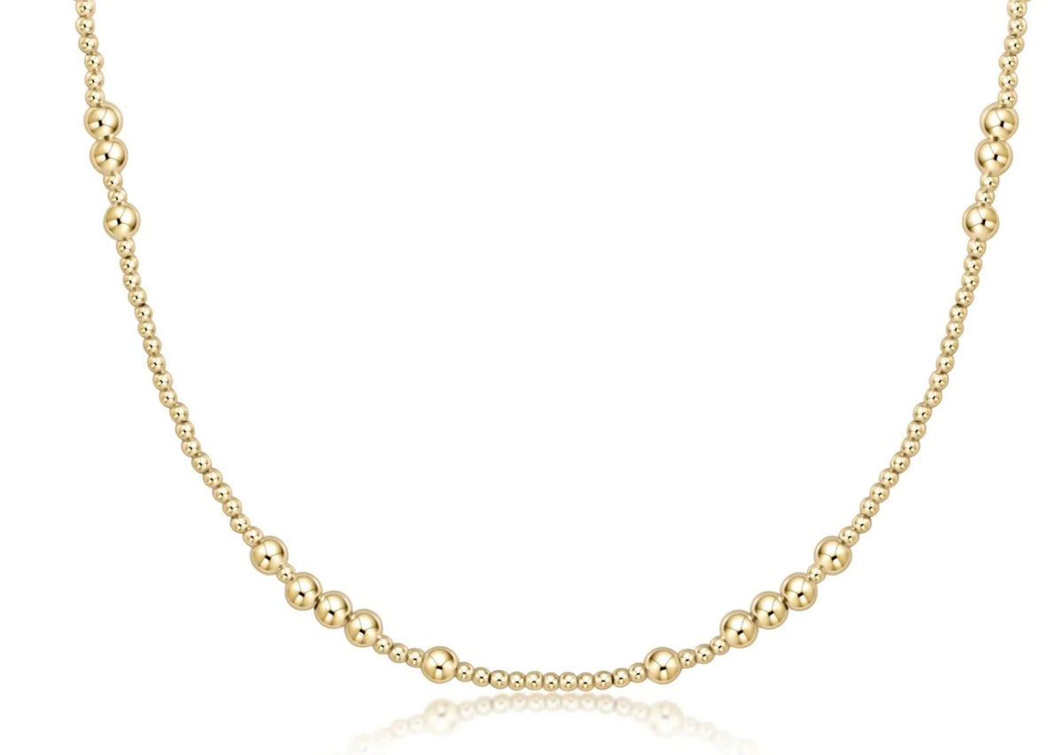 Choker Beaded - Hope Unwritten Gold 4mm