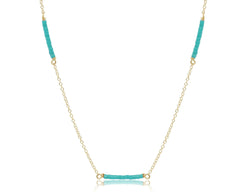 15" Choker Simplicity Chain Gold - Hope Bliss - Sea Glass