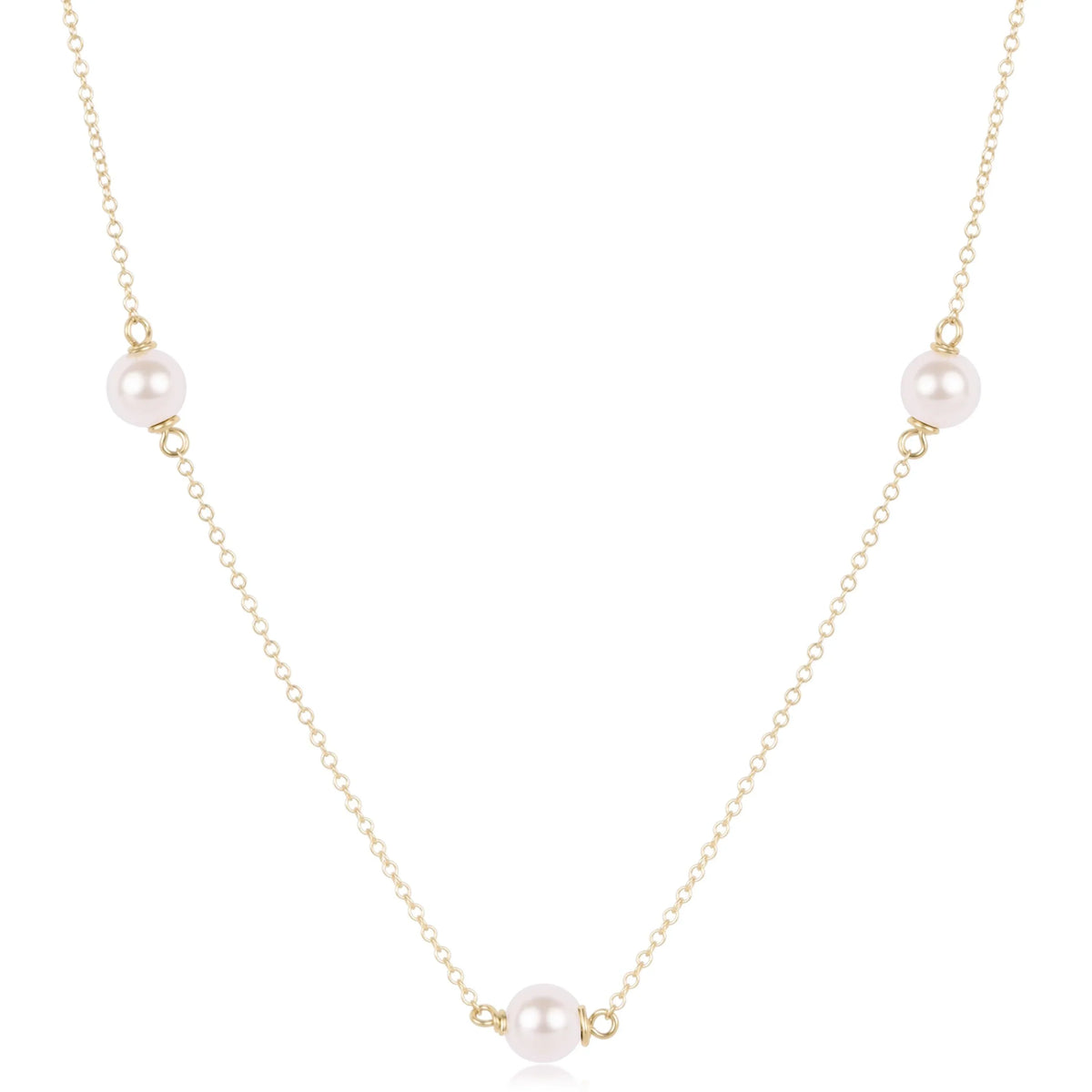 Choker Simplicity Chain Gold - Pearl 6mm