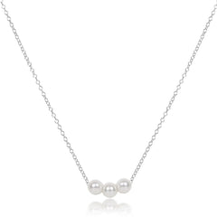 16" Necklace Sterling - Joy Pearl