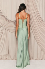 Forever Starts Now Maxi Skirt Sage